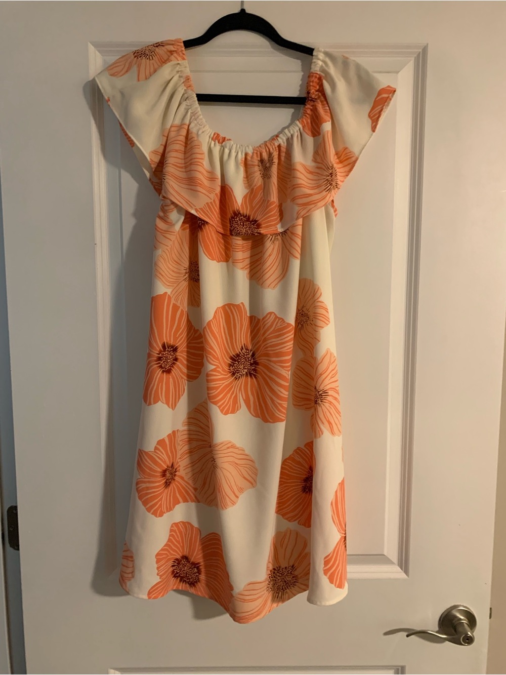 Coral Floral Dress
